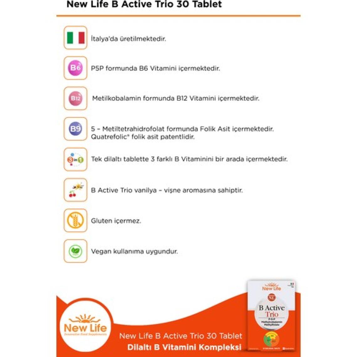 New Life B Active Trio 30 Tablet