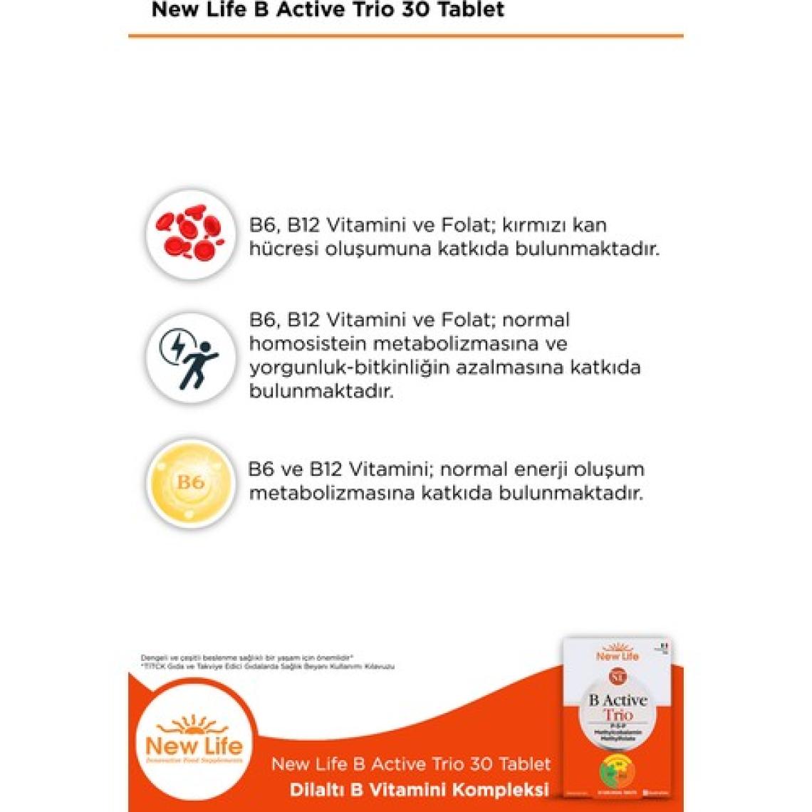 New Life B Active Trio 30 Tablet