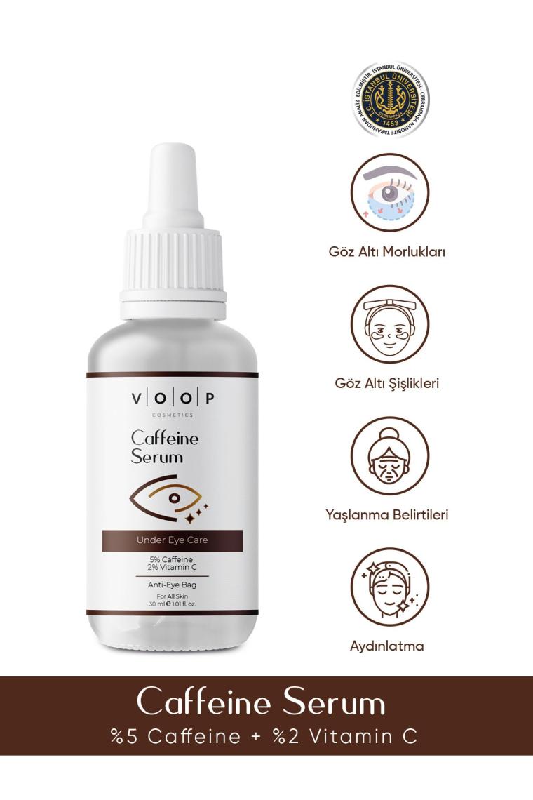 Kafein Göz Serumu - 30 Ml | Göz Altı Morlukları Ve Torbalanma Karşıtı (5% Caffeine + 2% Vitamin C)