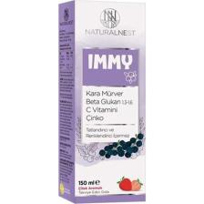 Naturalnest İmmy Kara Mürver 1,3 1,6 Beta Glukan Vitamin C Çinko İçeren Şurup