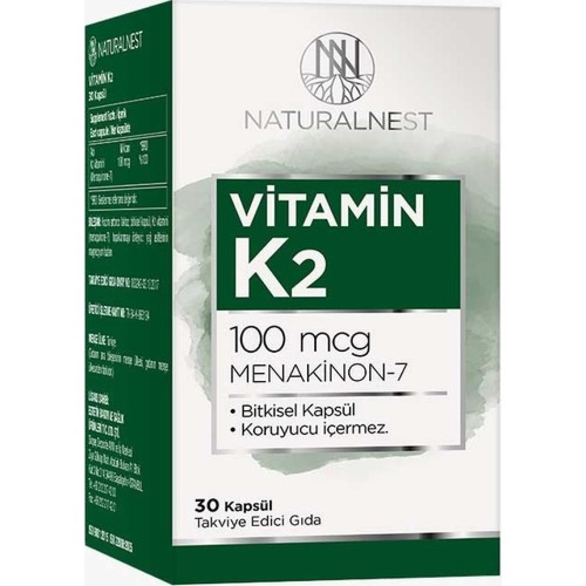 Naturalnest Vitamin K2 30 Kapsül