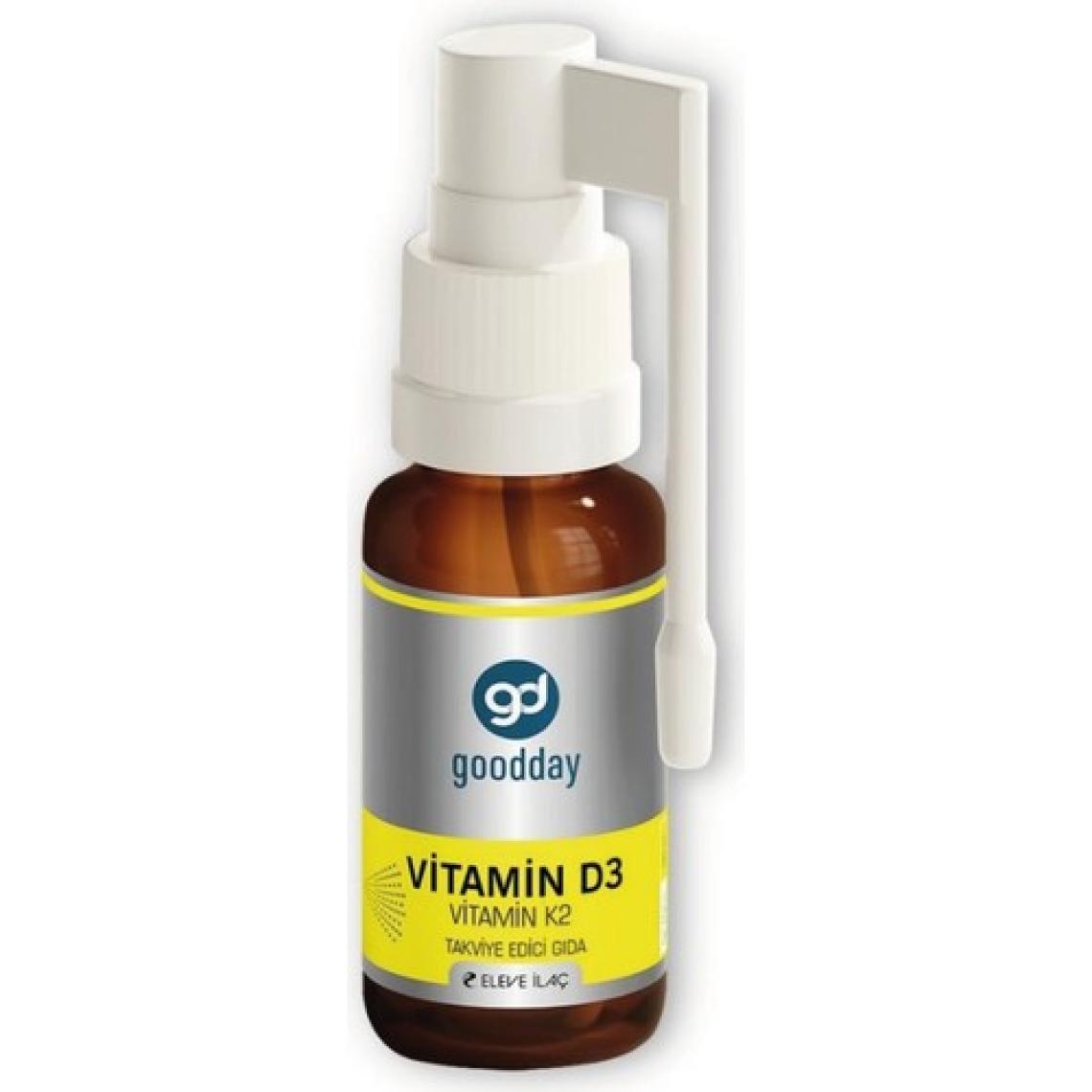 Goodday Vitamin D3K2 20 ml Takviye Edici Gıda