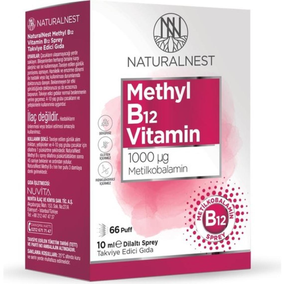 Naturalnest Methyl B12 Sprey 10 ml