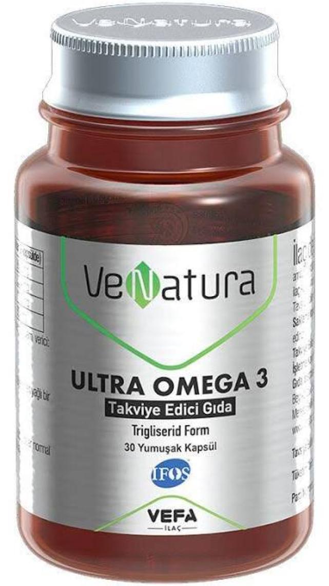 Venatura Ultra Omega 3 -  30 Kapsül Takviye Edici Gıda