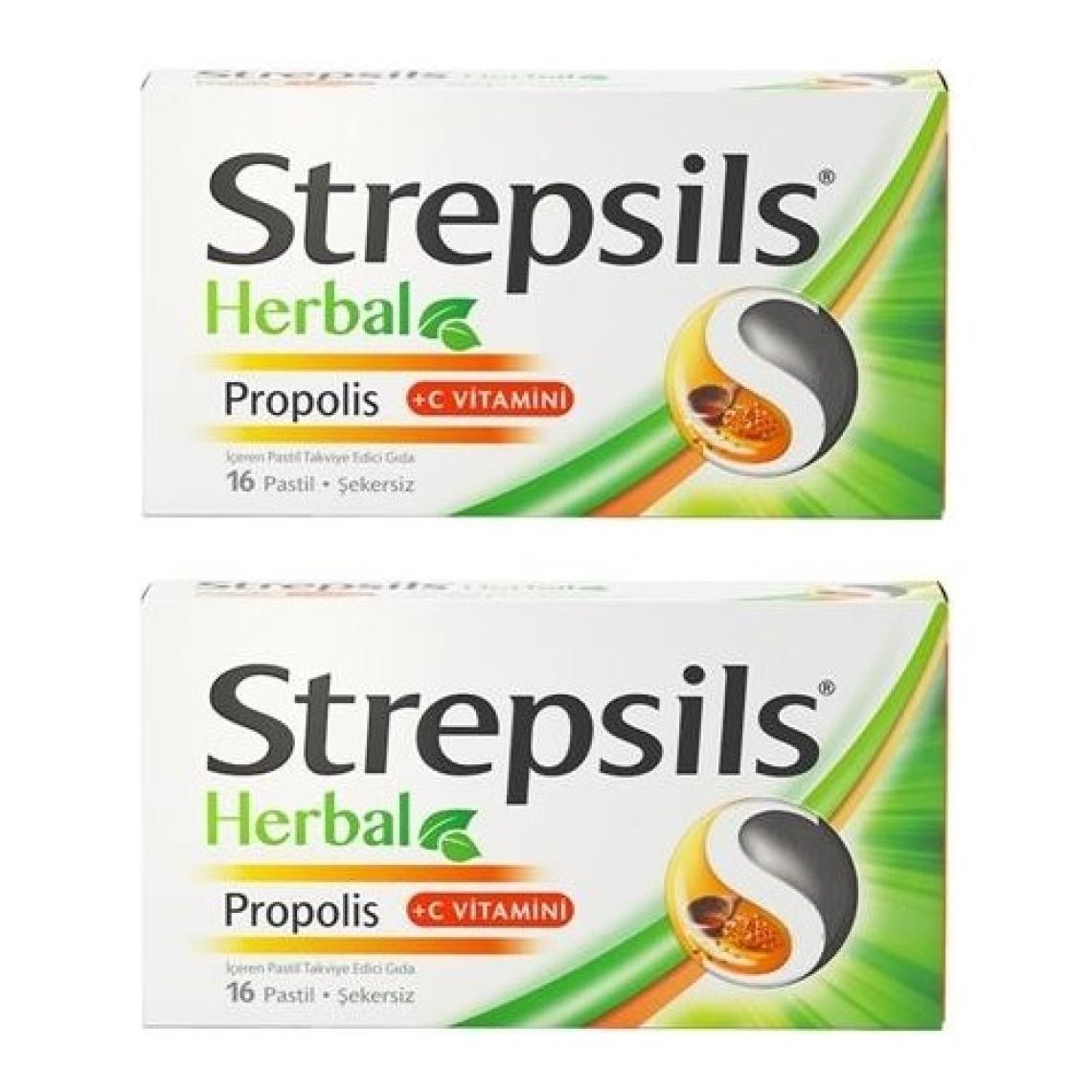 Strepsils Herbal Propolis Aromalı 16 Pastil 2 Adet