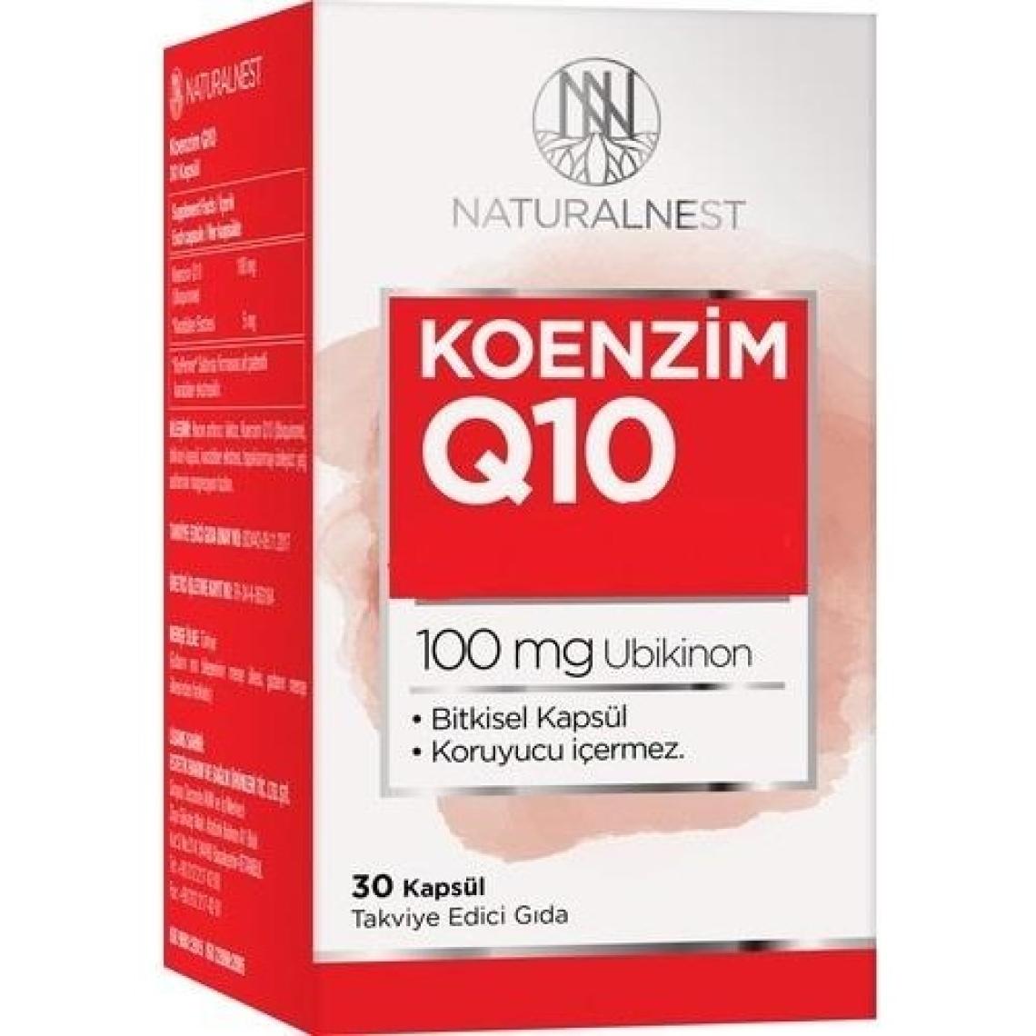 Naturalnest Koenzim Q10 Kapsül Takviye Edici Gıda 30 Kapsül