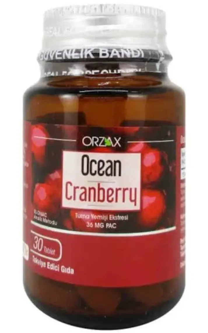 Orzax Ocean Cranberry Turna Yemişi 30 Kapsül