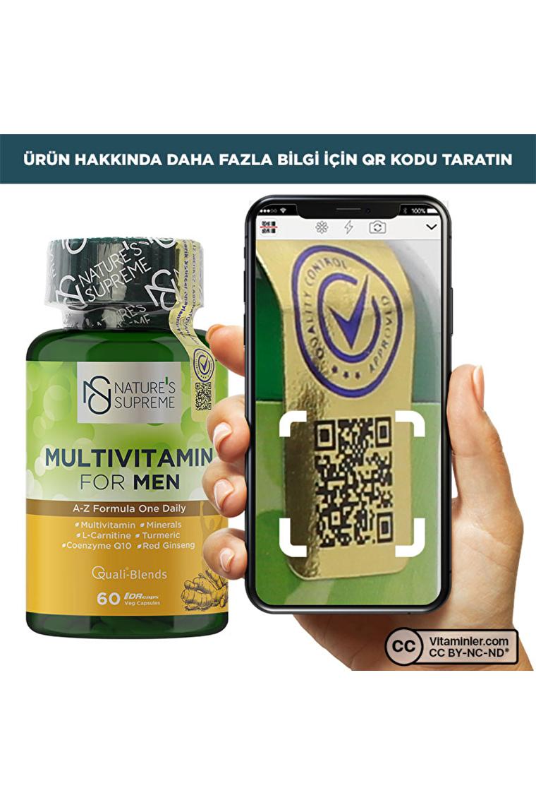 Nature's Supreme Multivitamin For Men 60 Kapsül