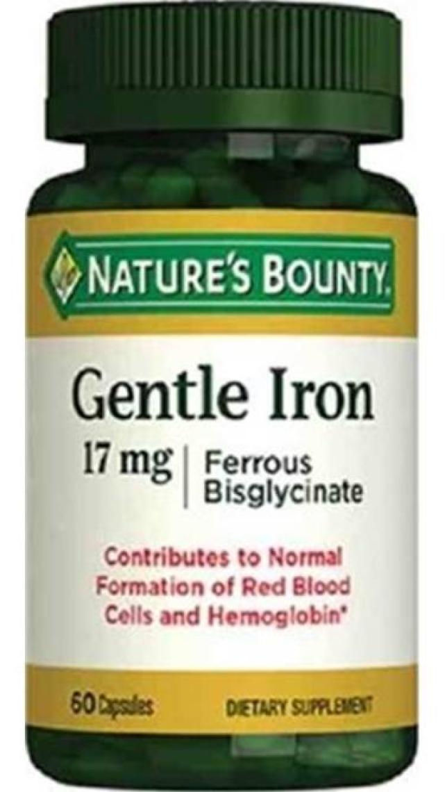 Nature'S Bounty Gentle Iron 17 Mg 60 Kapsül