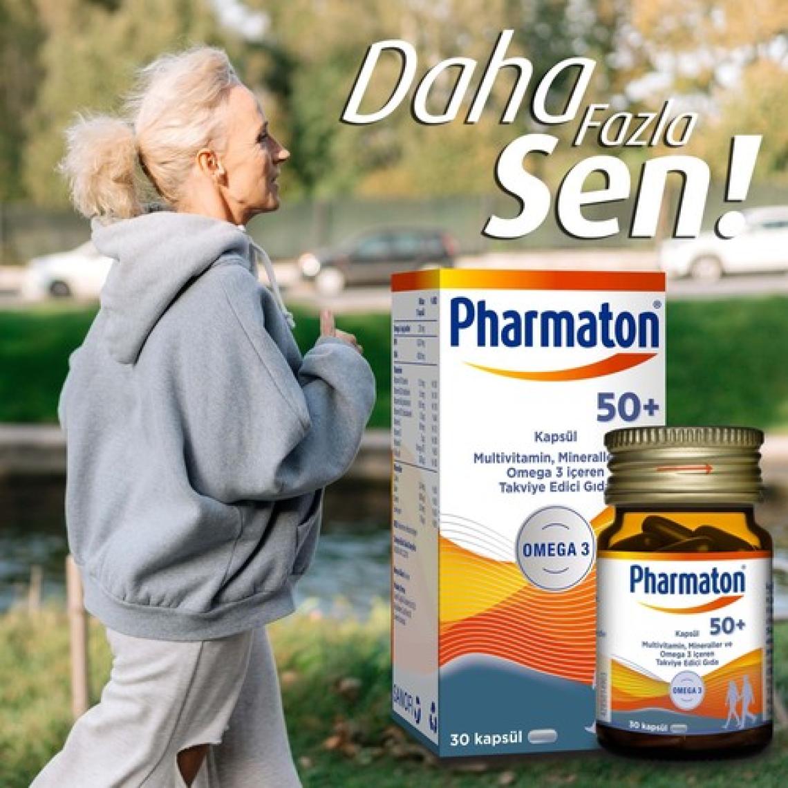 Pharmaton 50 Plus 60 Kapsül - Omega 3, Multivitamin ve Mineraller