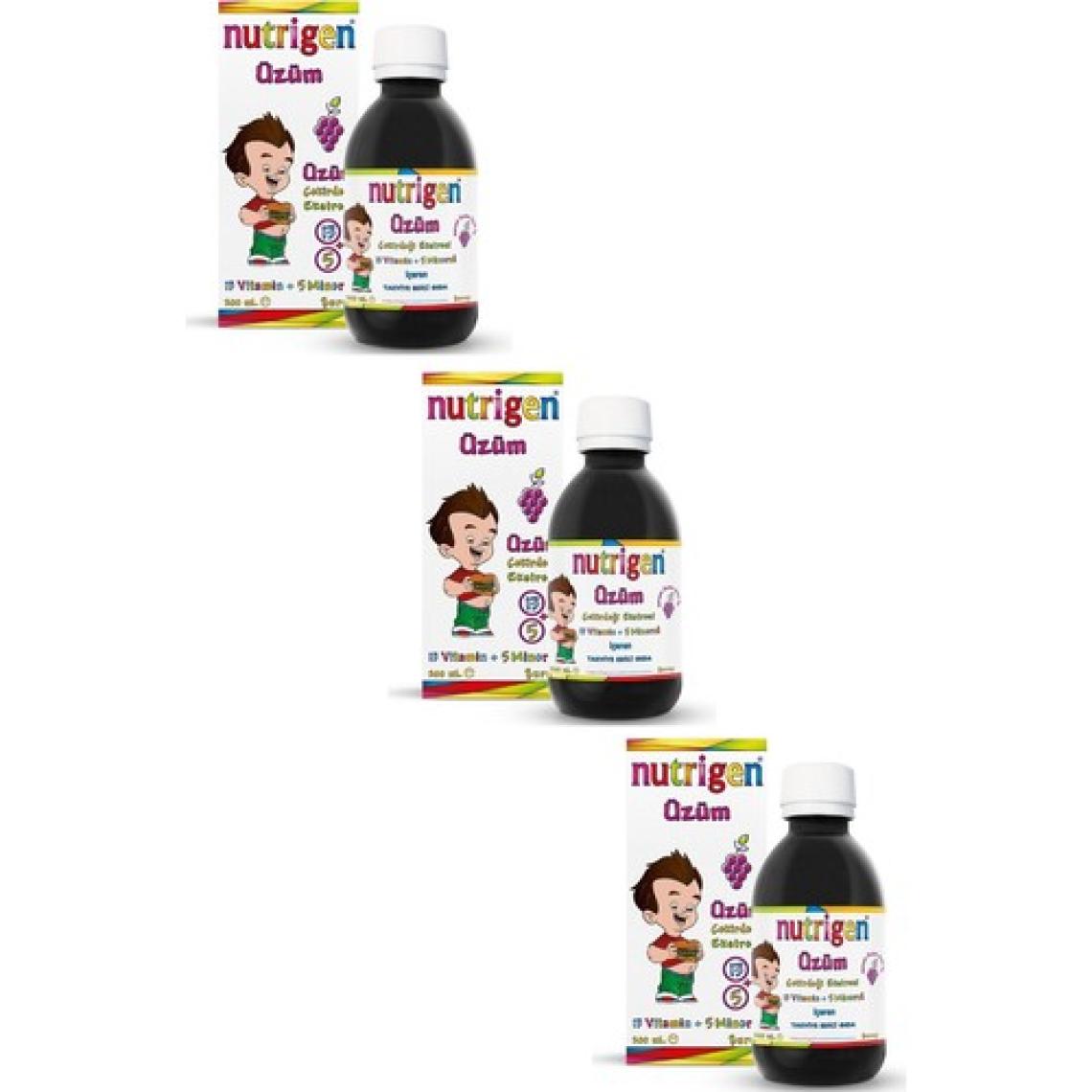 Nutrigen Üzüm Şurup 200 Ml*3 (3'lü Ekonomik Paket)