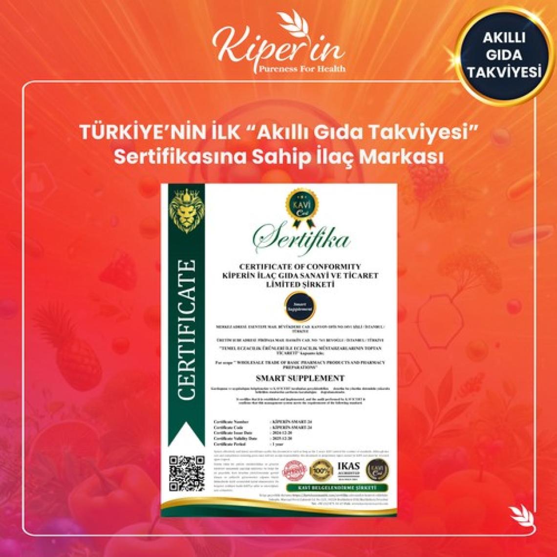 Kiperin Lipozomal Multivitamin 13 Vitamin & 6 Mineral Cilt - Saç - Tırnak & Enerji | Akıllı Gıda Takviyesi