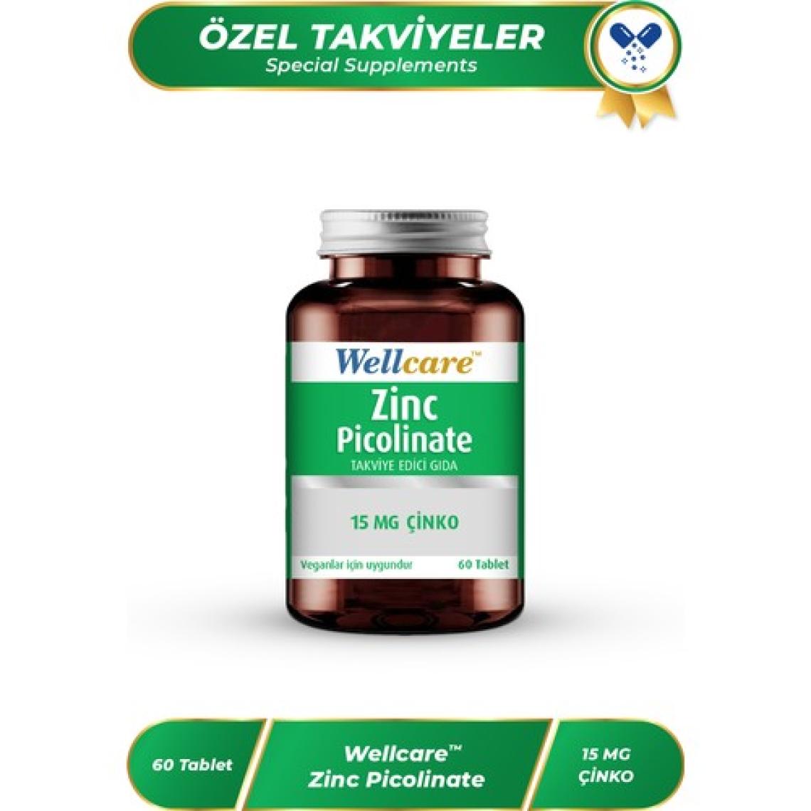 Wellcare Çinko Pikolinat 15 mg 60 Tablet
