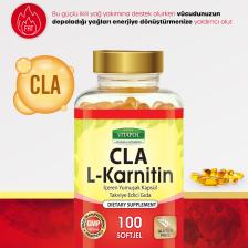 Vitapol Cla L-Carnitine 100 Softgel L-Karnitin