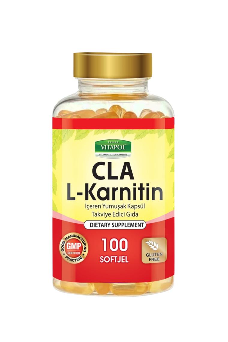 Vitapol Cla L-Carnitine 100 Softgel L-Karnitin