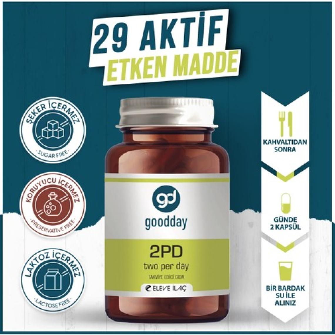Goodday 2Pd (Two Per Day) 60 Kapsül Takviye Edici Gıda