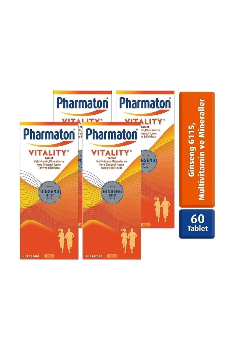 Pharmaton Vitality 60 Tablet 4 Adet