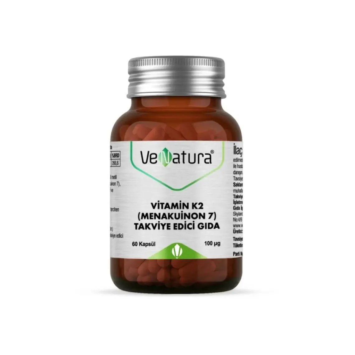 Venatura Vitamin K2 (Menakuinon 7) Takviye Edici Gıda