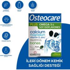 Osteocare Plus Omega-3, Kalsiyum,Magnezyum,D ve C Vitamini İçeren Kemik Sağlığı Vitamini 28 Tablet-28 Kapsül