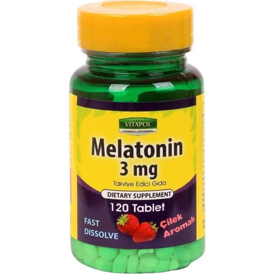 Vitapol Melatonin 3 mg Çilek Aromalı 120 Tablet