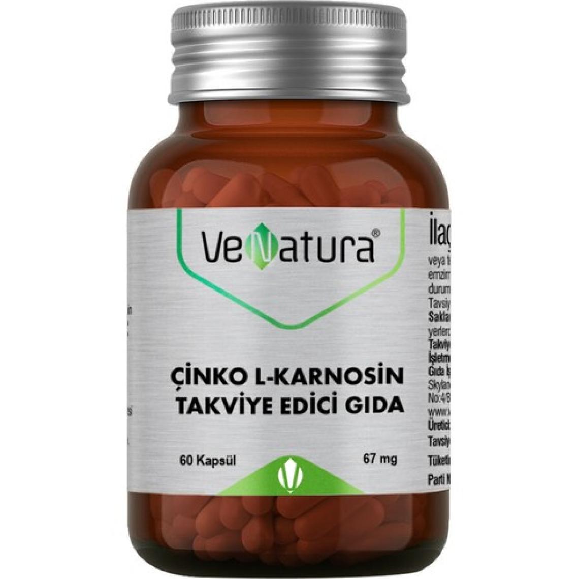 Venatura Çinko L-Karnosin 60 Kapsül