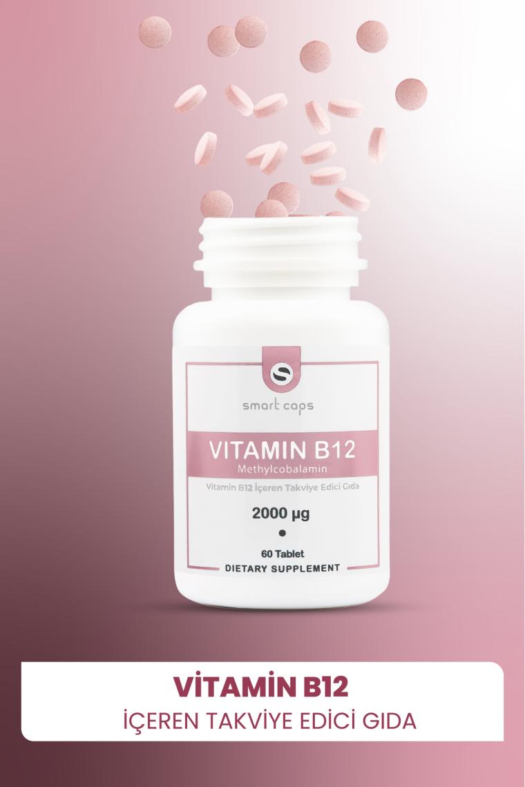 Smartcaps  Vitamin B12 2000 µg / 60 Tablet