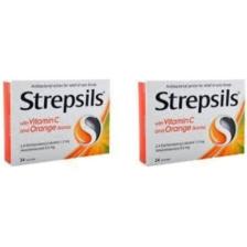 Strepsils 2 Kutu C Vitaminli Portakal Aromalı Pastil