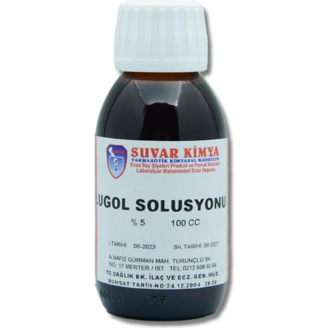 Suvar Kimya Lugol Çözeltisi %5 100 ml