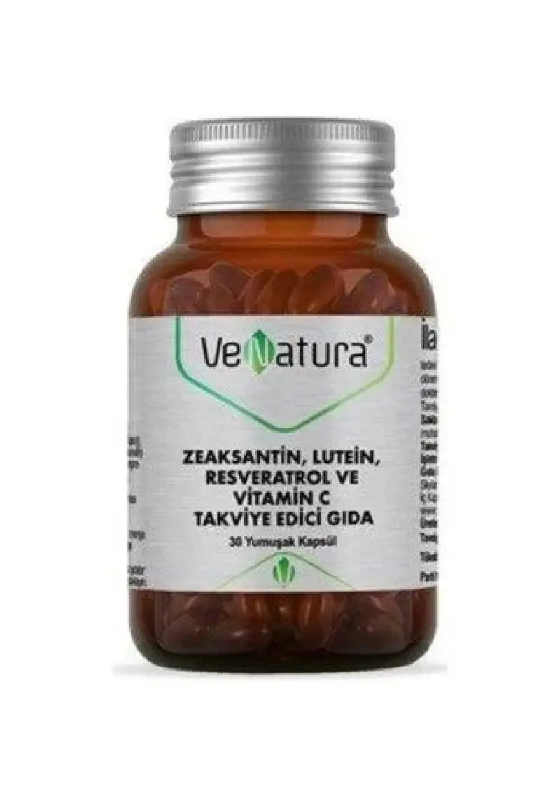 Venatura Zeaksantin, Lutein, Resveratrol ve Vitamin C Takviye Edici Gıda