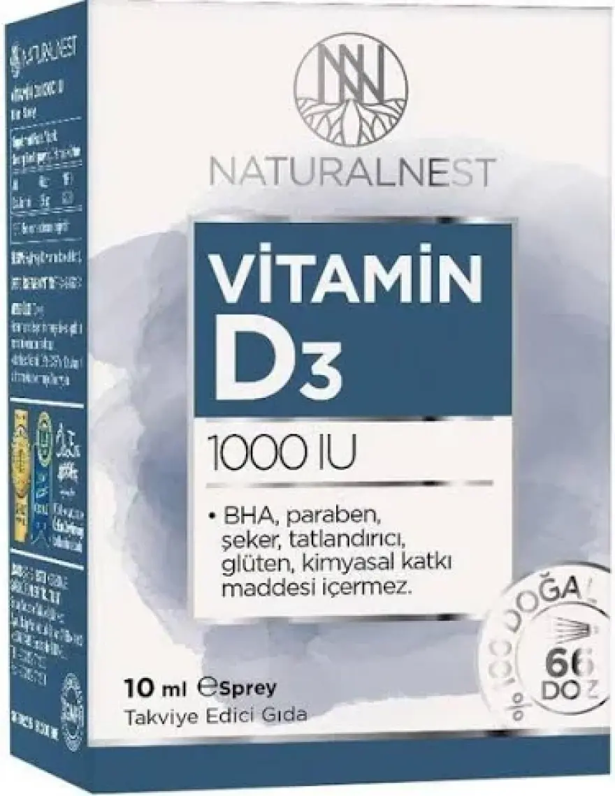Naturalnest Vitamin D3 1000 IU 10 ml Sprey