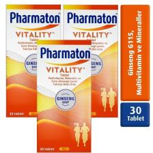 Pharmaton Vitality 30 Tablet 3'lü Paket