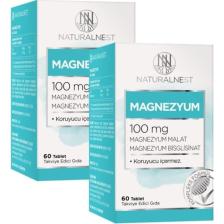 Naturalnest Magnezyum 60 Tablet 2 Kutu
