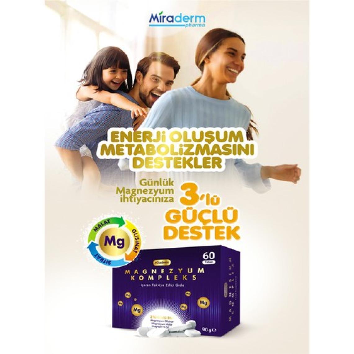 Miraderm Magnezyum Complex 60 Tablet