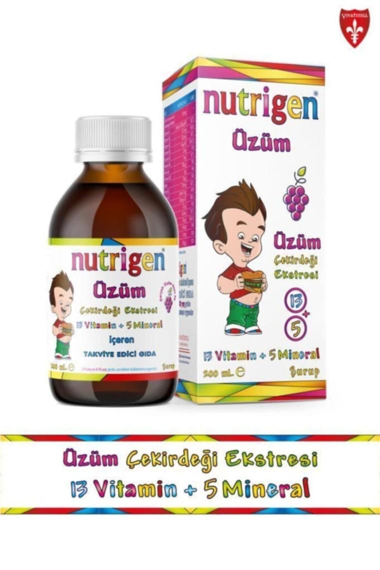 Nutrigen Üzüm Çekirdeği Ekstreli Vitamin Mineral Şurubu 200 Ml