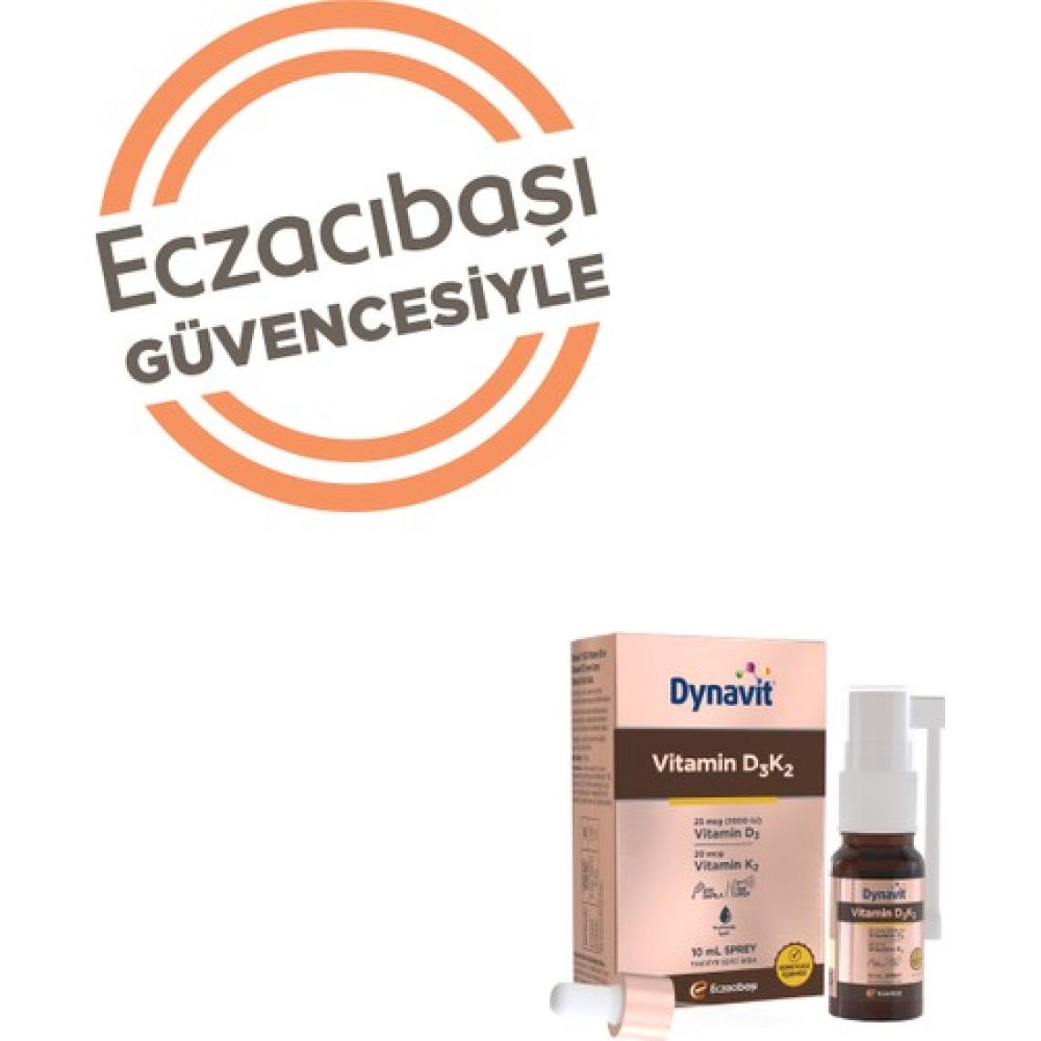 Dynavıt Vitamin D3 & K2 10 mL Sprey - D3 Vitamini, K2 Vitamini
