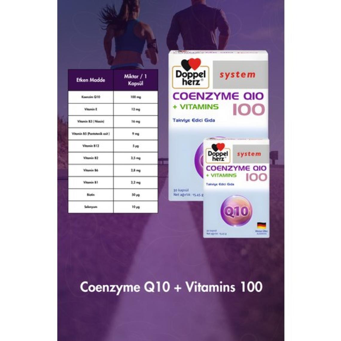Doppelherz Q10 100 + Vitamins 30 Kapsül