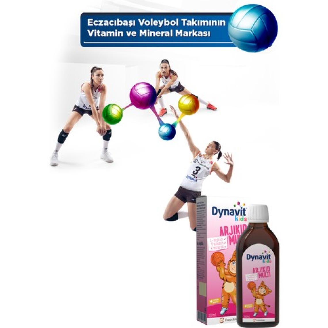 Dynavit Kids Arjikid Multi Şurup 150 mL - L-Arjinin, B Vitaminleri, D Vitamini, Folik Asit, Çinko