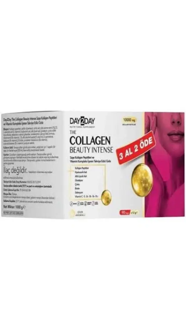 Day2Day The Collegen Beauty Çilek Aromalı 10000 Mg 30 Saşe - 3 Al 2 Öde
