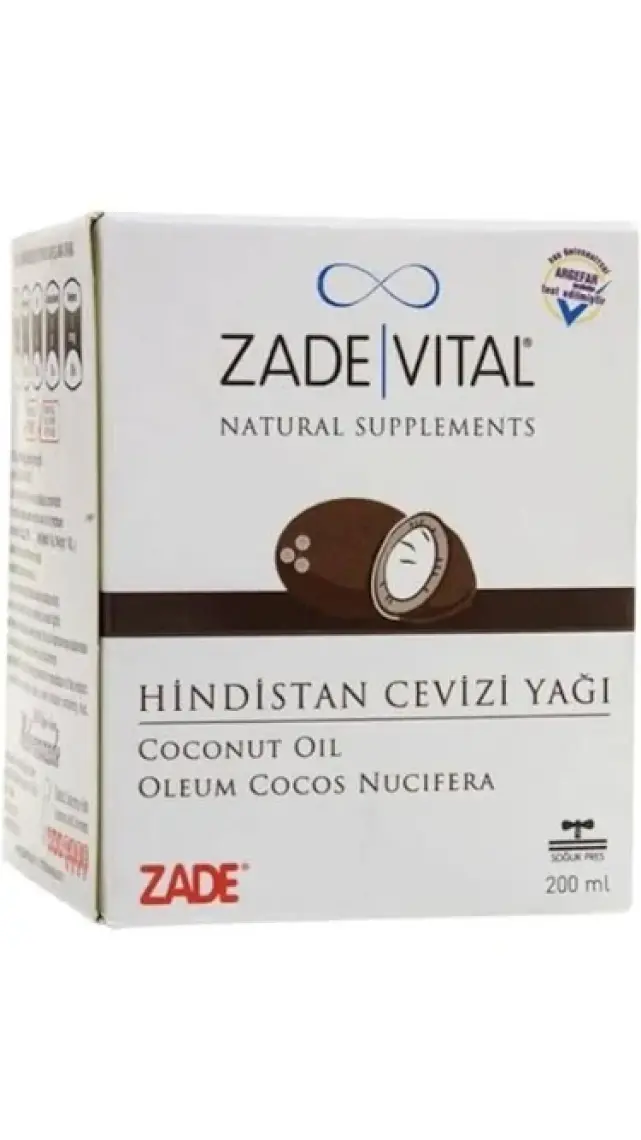 Zade Vital Hindistan Cevizi Yağı 200 ml