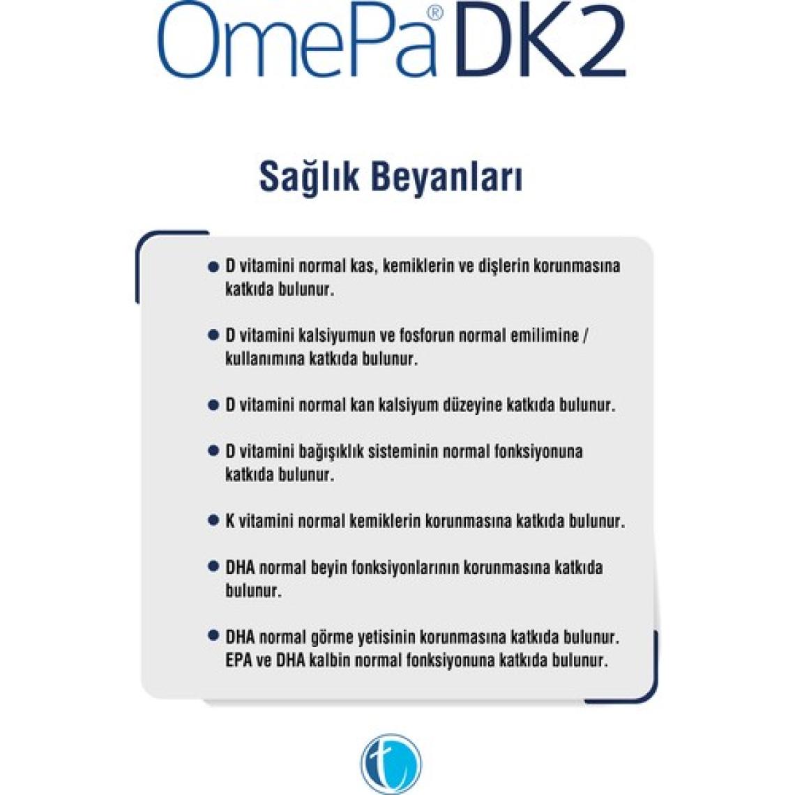 DK2 50 Yumuşak Kapsül D3K2 Omega 3 Balık Yağı