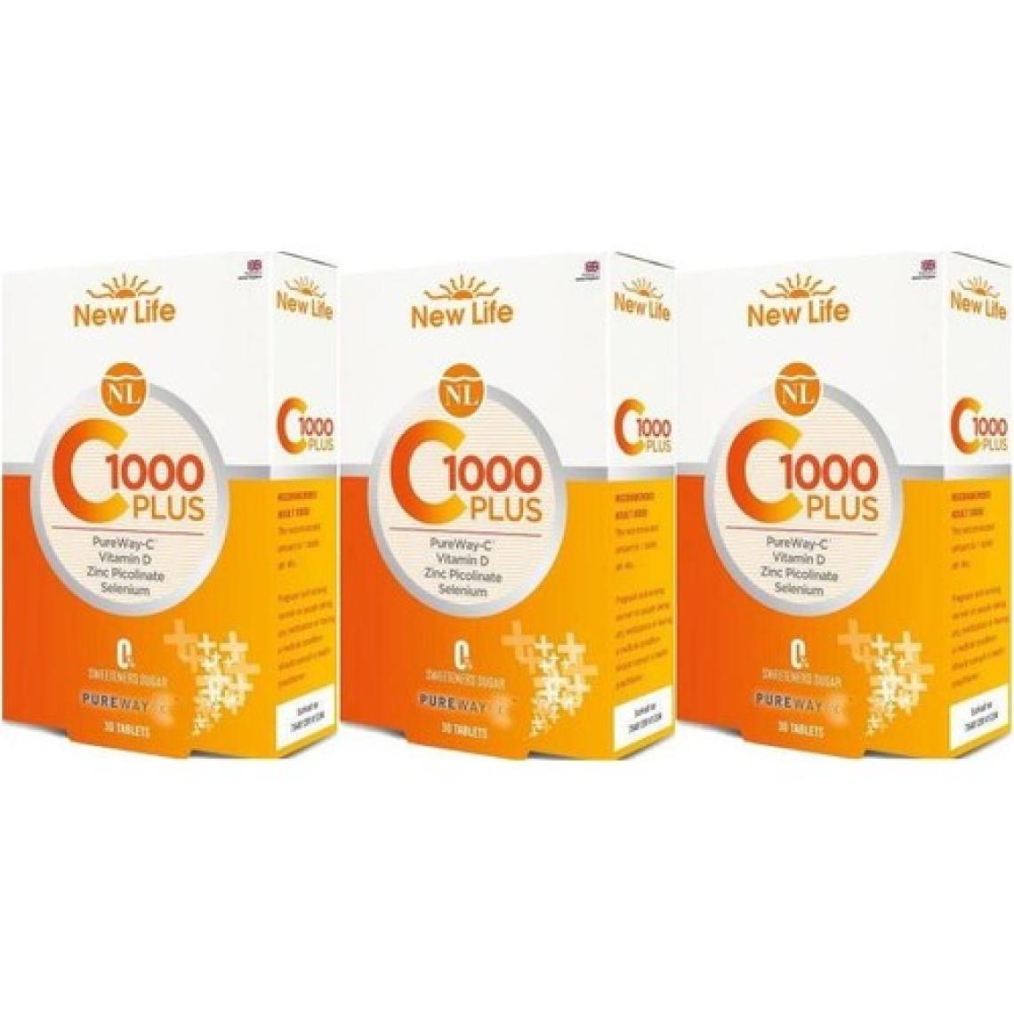 New Life  C 1000 Plus 30 Tablet x 3 Adet