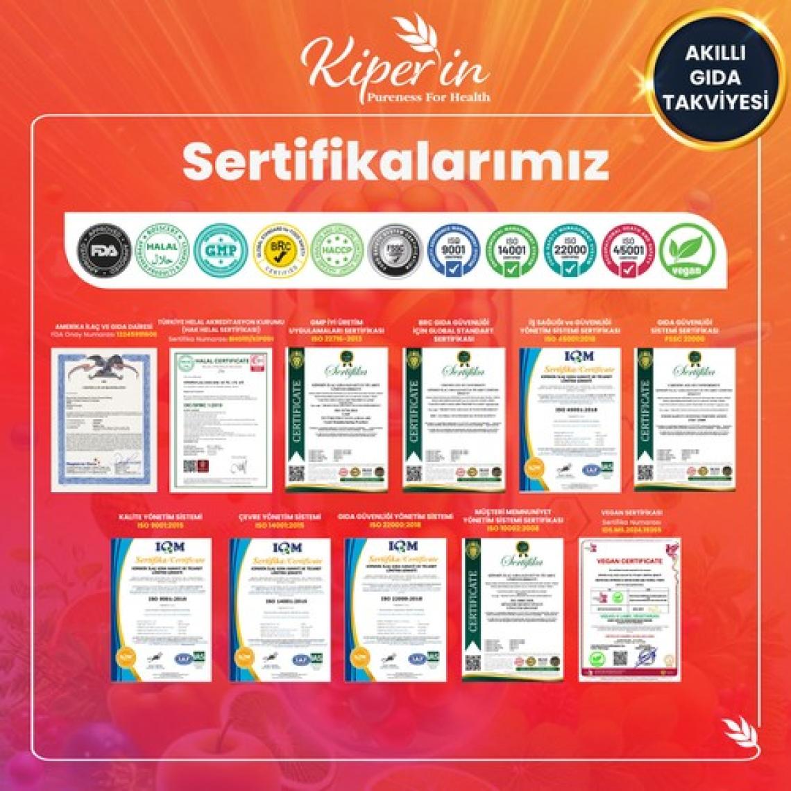 Kiperin Lipozomal Multivitamin 13 Vitamin & 6 Mineral Cilt - Saç - Tırnak & Enerji | Akıllı Gıda Takviyesi
