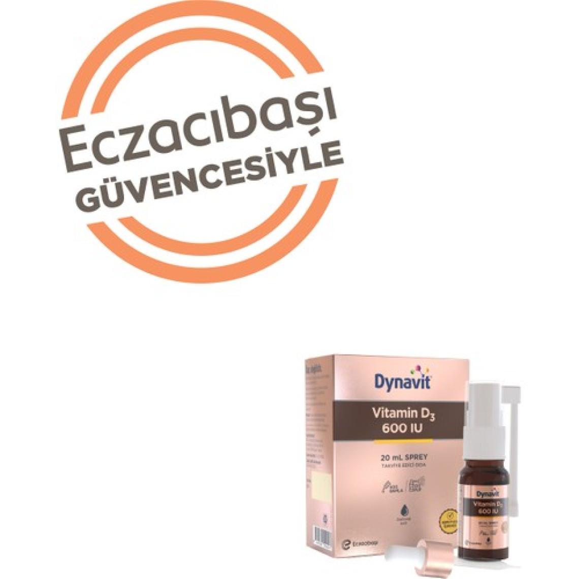 Dynavit Vitamin D3 600 IU 20 mL Sprey - D3 Vitamini