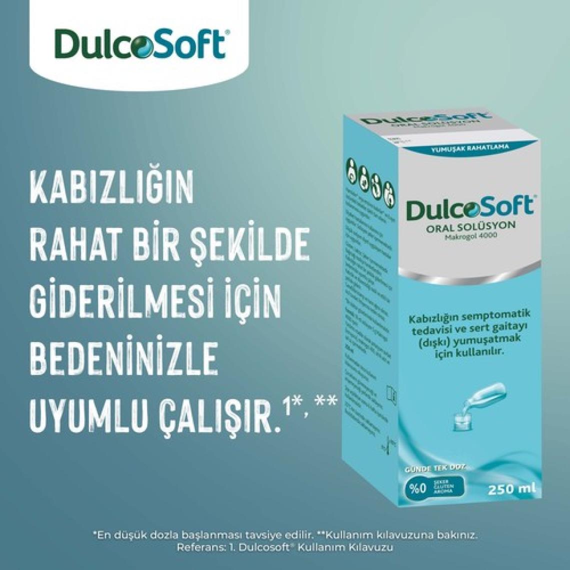 Dulcosoft Aromasız Oral Solüsyon 250 ml - Şekersiz, Glutensiz, Parabensiz ve Renklendiricisiz, Türkiye Menşeli