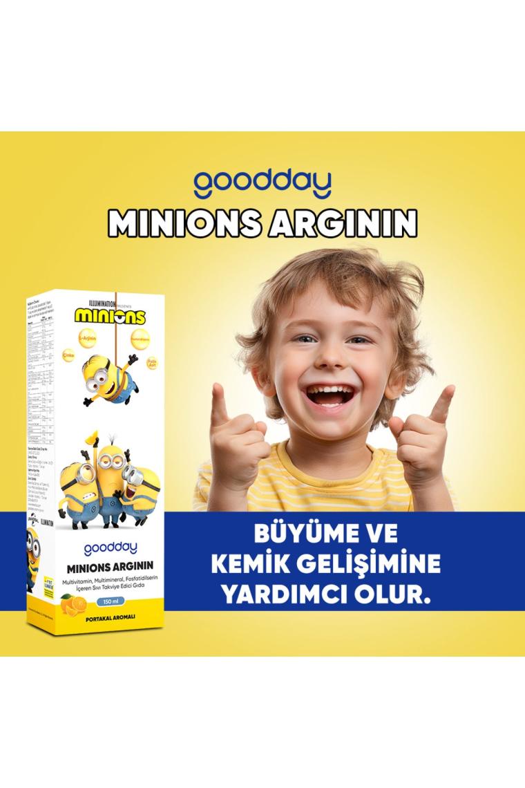 Goodday Minions Arginin Multivitamin Minarel Şurup 150 ml