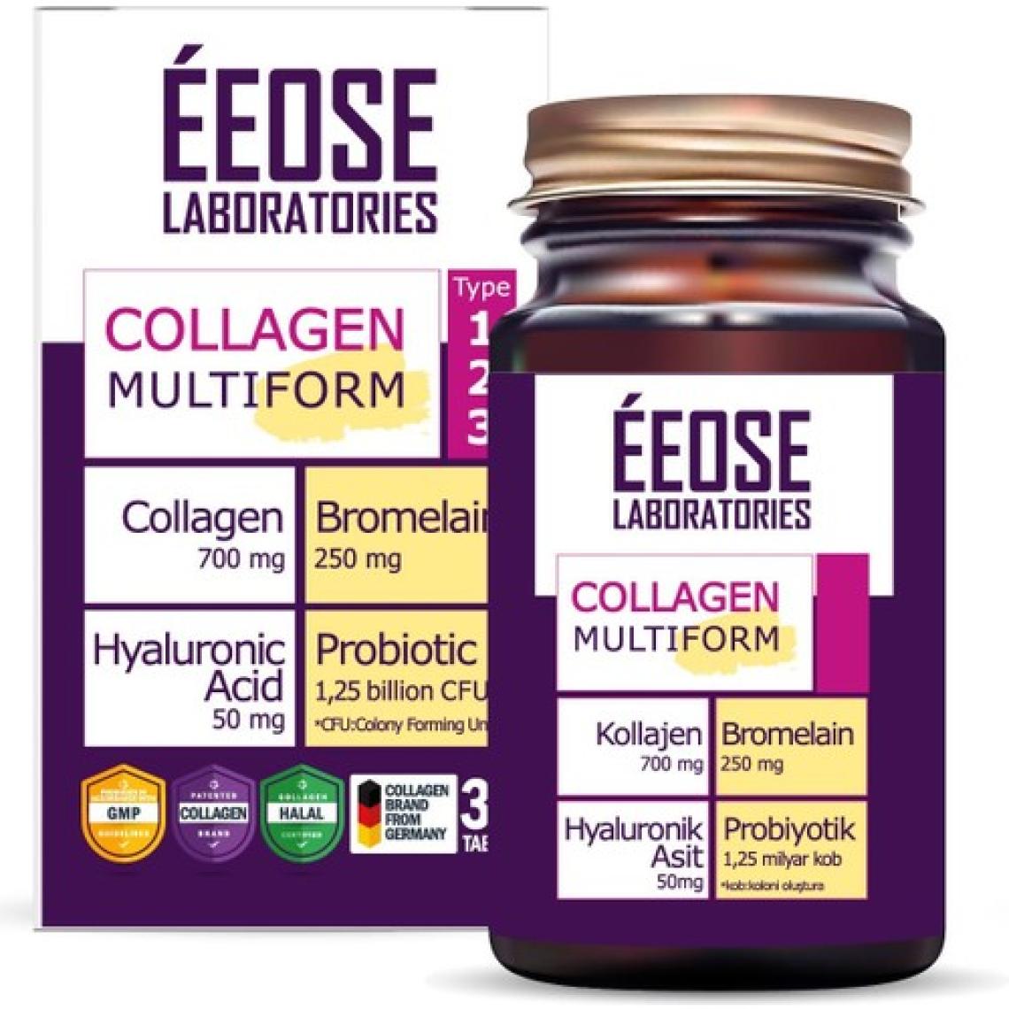 Eeose Collagen Multıform Bromelain 30 Tablet
