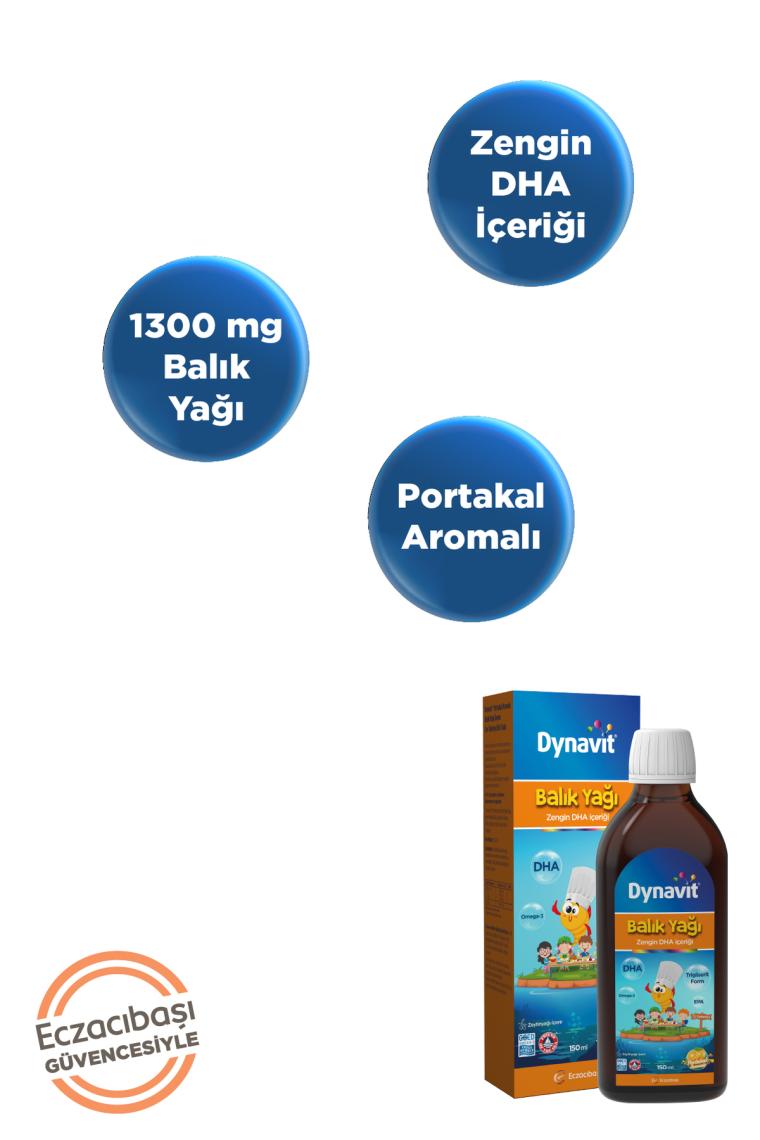 Balık Yağı Şurubu Portakal Aromalı 150 ml