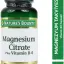 Nature's Bounty Magnesium Citrate Plus Vitamin B6 60 Kaplet