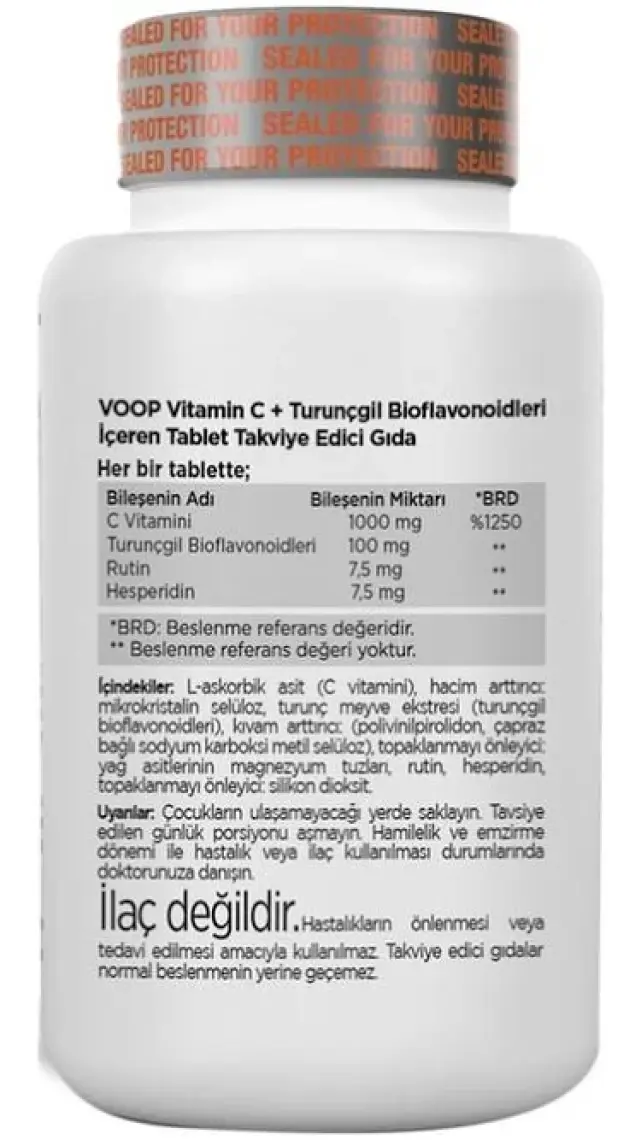 Voop C Vitamini 1000 Mg - 30 Tablet