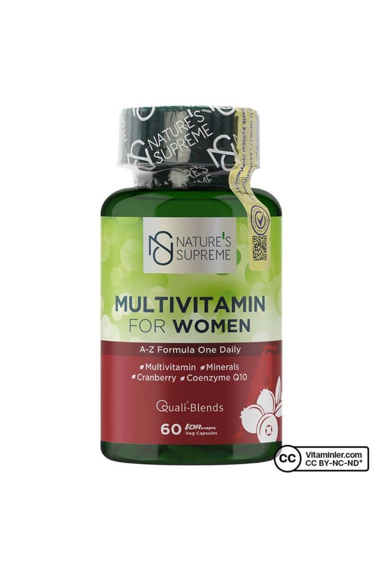 Nature's Supreme Multivitamin For Women 60 Kapsül